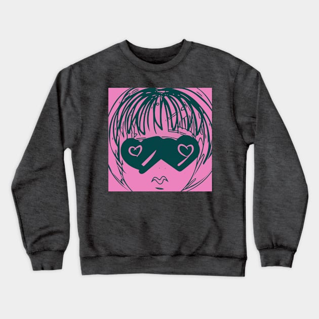 Fierce Feels Close Up Crewneck Sweatshirt by Radrenart